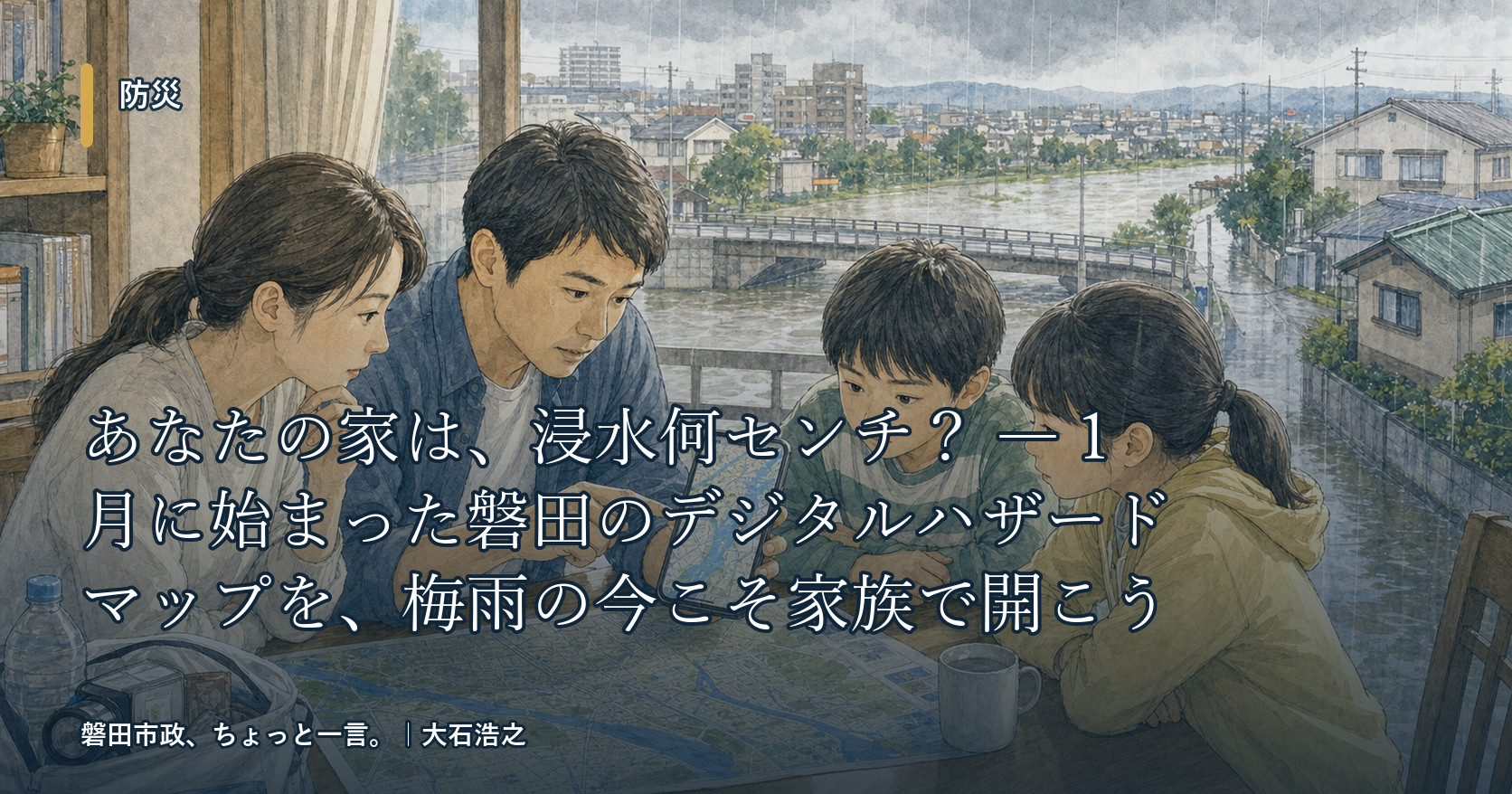 防災 ― あなたの家は浸水何センチ？ 磐田のデジタルハザードマップ