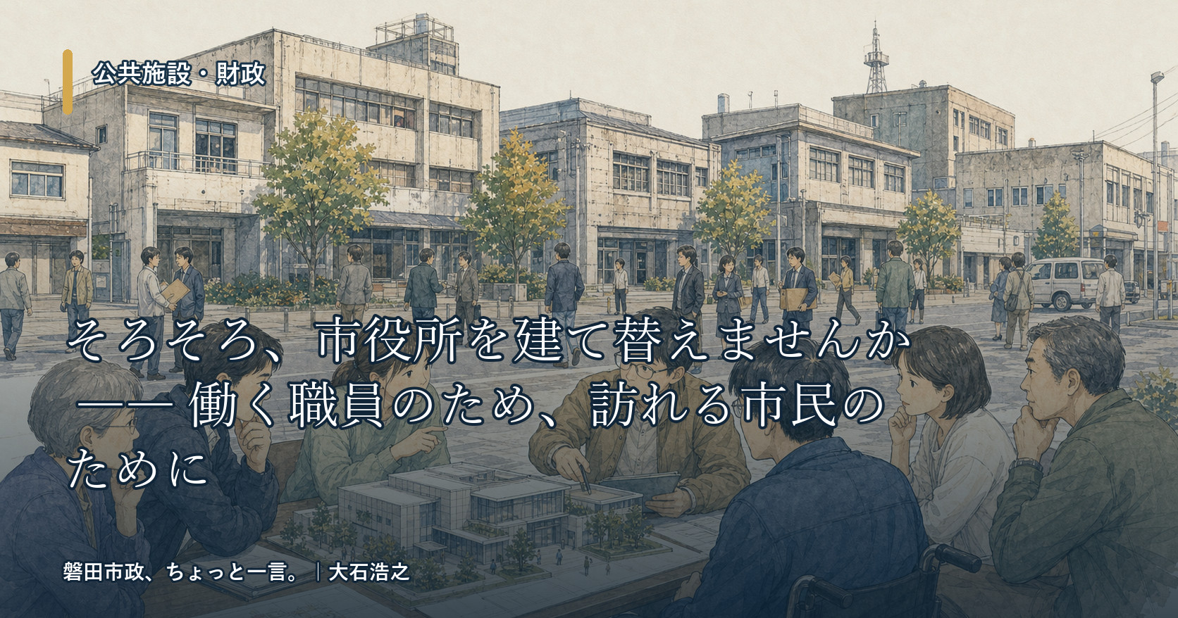 そろそろ、市役所を建て替えませんか ―― 働く職員のため、訪れる市民のために