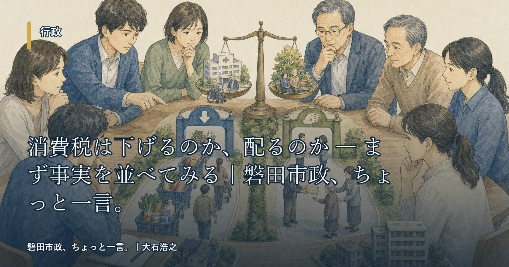 消費税は下げるのか、配るのか ― まず事実を並べてみる|磐田市政、ちょっと一言。