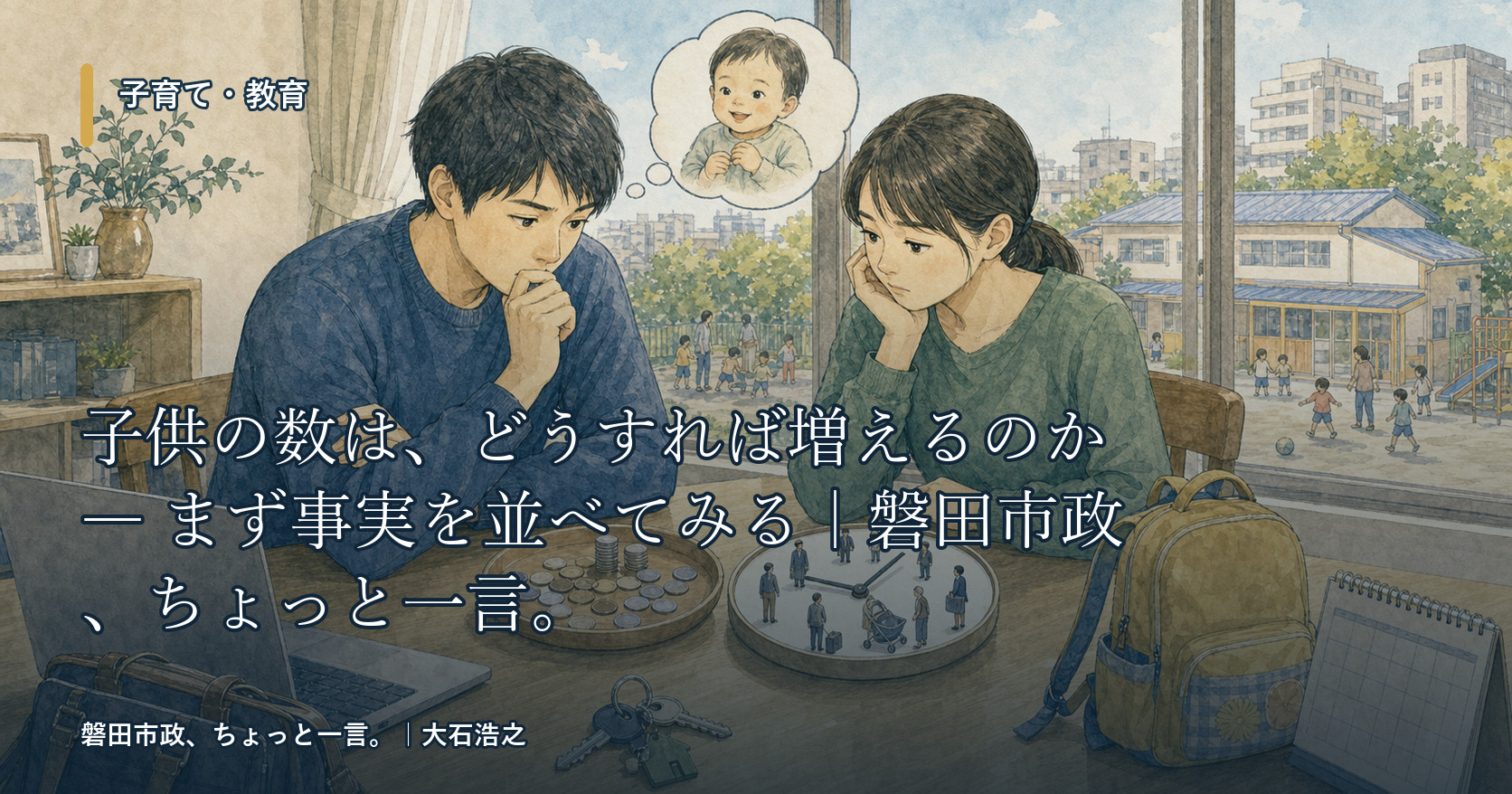 子供の数は、どうすれば増えるのか ― まず事実を並べてみる｜磐田市政、ちょっと一言。