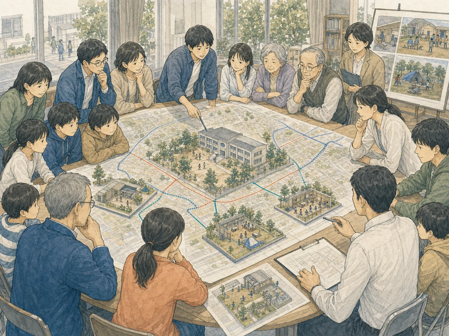 図2：小学校が地域から消えるまでの流れ