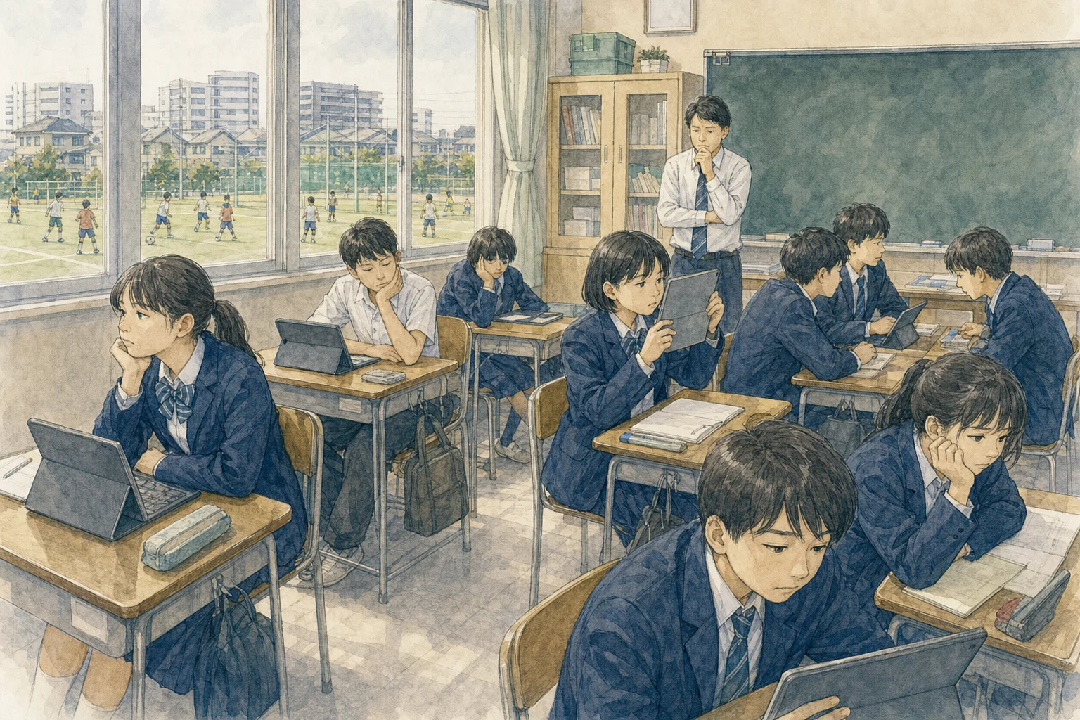 GIGAスクールの歩みとNEXT GIGA。1人1台端末が整備されたが、活用には学校差があり停滞も指摘される。2026年度から第2期NEXT GIGAとして、国が基金で2年ほどかけて端末の約7割を更新する。単なる買い替えでなく、AIを含む次の学びへ進めるかが問われる。