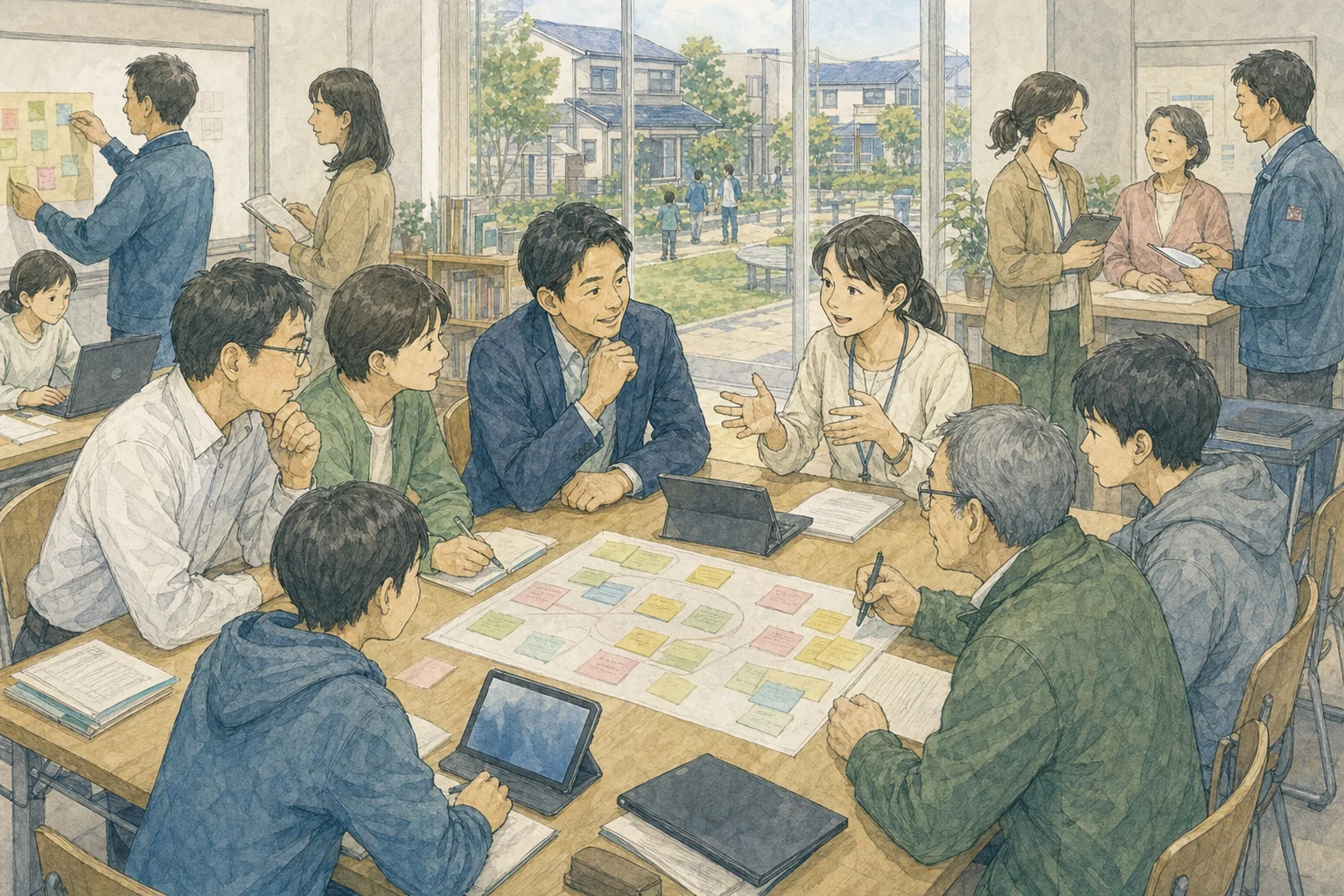 AIを学びに使うときの、避けたい使い方と目指したい使い方の対比。避けたいのは、考える前に答えを出させて写すだけの丸投げや依存。目指したいのは、AIを使って自分の考えを深め、出てきた答えを自分で確かめること。土台には文部科学省ガイドラインの人間中心の原則と情報活用能力の育成がある。