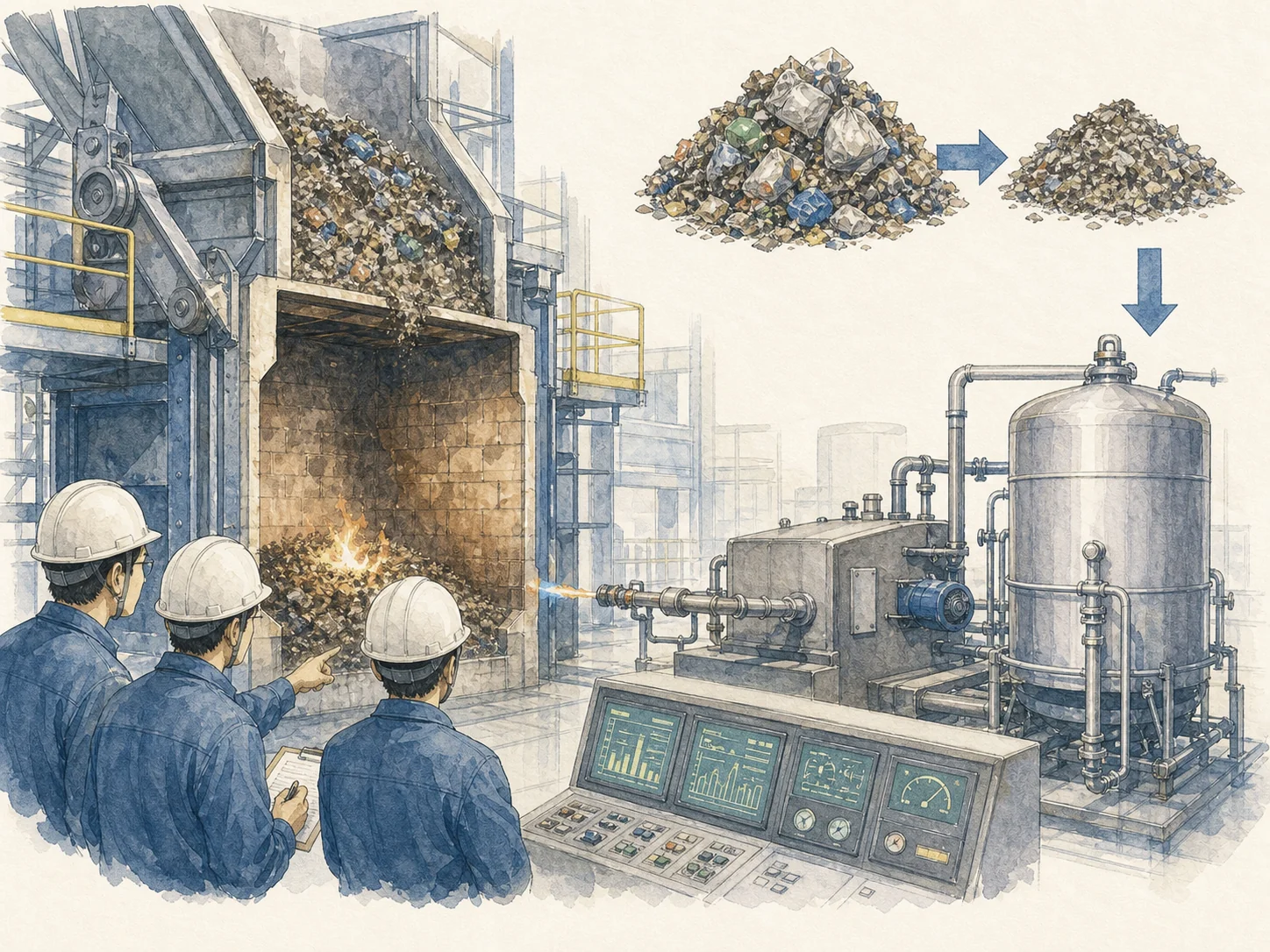 令和8年4月からのプラ分別の変更。これまでは製品プラスチックを緑の可燃ごみ袋で燃やし、プラスチック製容器包装だけを資源化していた。これからは製品プラスチックも透明の不燃ごみ袋にプラスチック製容器包装と一緒に入れて資源化し、区分名はプラスチックに変わる。収集は週1回のまま。