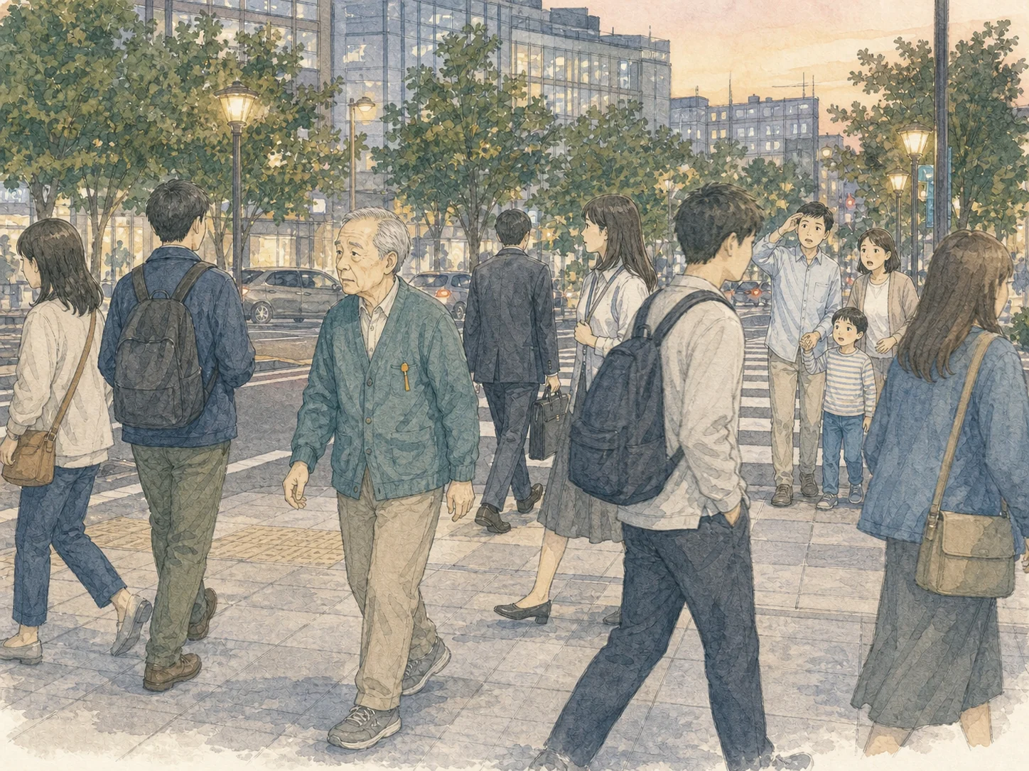 見守りオレンジシールの使い方。1つ目、地域包括支援センターで本人または家族が登録し、本人の写真を用意して登録番号入りのシールを受け取る。2つ目、靴やサンダル、杖など普段使う身の回りの品にシールを貼る。3つ目、迷っている様子の人を見かけたら、やさしく声をかける。4つ目、必要に応じて警察署や市の担当課、地域包括支援センターへ連絡する。行方不明時は警察に相談しシール番号を伝えると同報無線やメール配信で周知される。