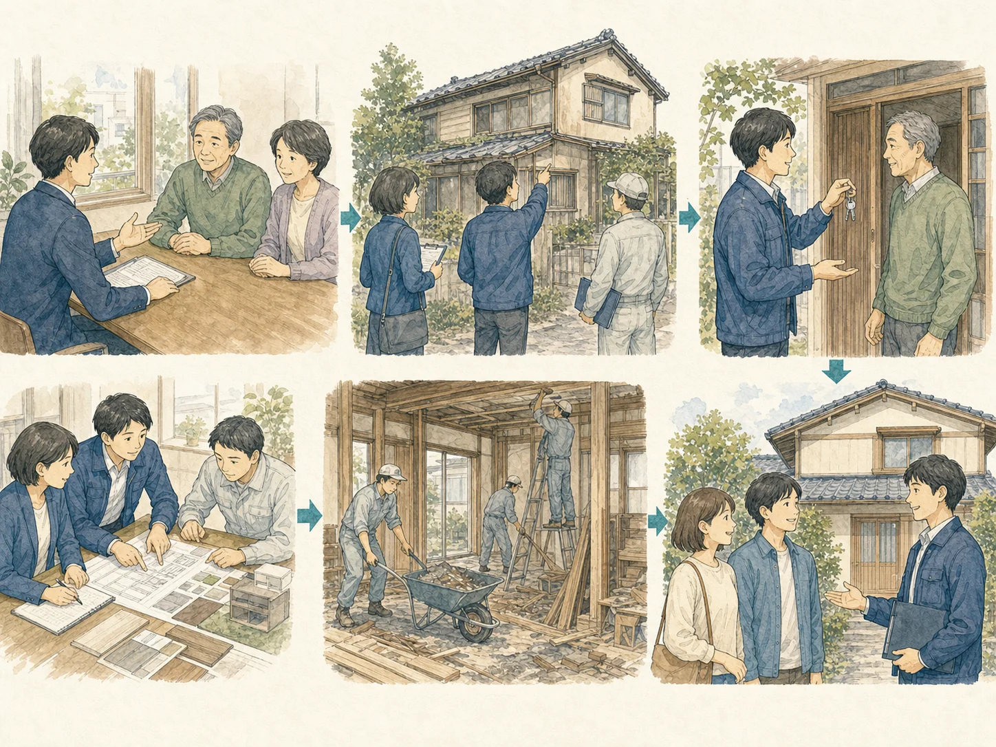 人を増やすことと成果が出ることの違いを示す図。左側、体制を整える。協力隊3人委嘱、連携事業者3社、目標12件。右側、成果につながる。引き継ぎと役割分担の定着、実務知見の蓄積、マッチング件数の実績。左から右へは自動では進まず、建築住宅課と事業者・実務経験者による下支えが要る。