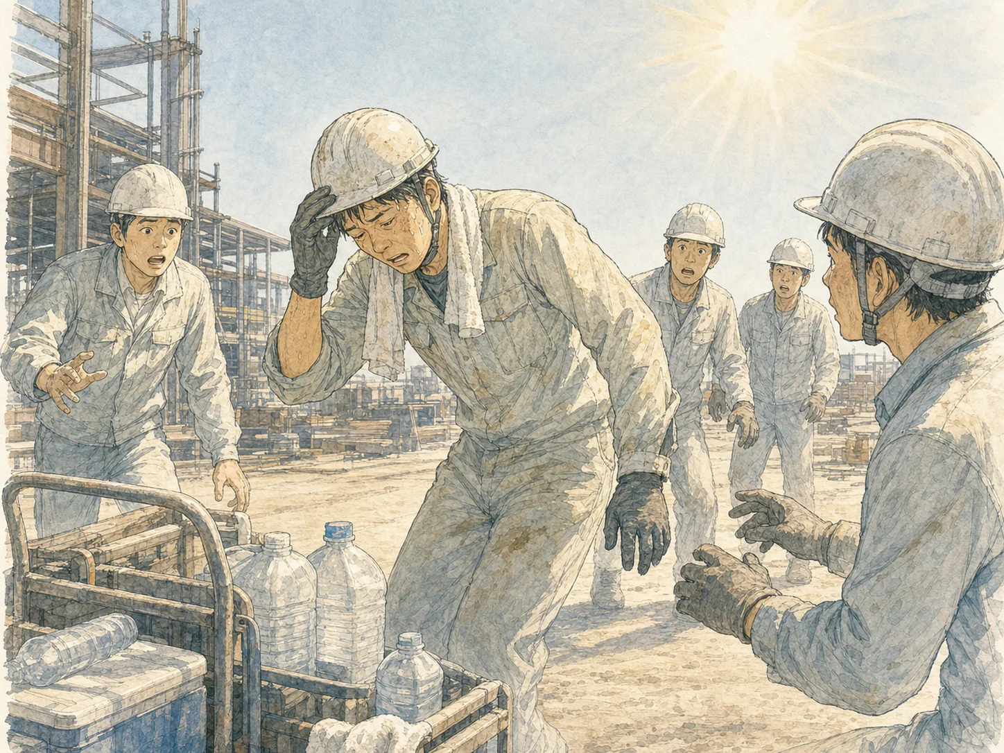 2025年6月1日に施行された改正労働安全衛生規則により、職場の熱中症対策が事業者の義務になった。屋内外を問わない。対象は、WBGT暑さ指数28度以上または気温31度以上の作業場で行われ、継続して1時間以上または1日あたり4時間を超えて行われることが見込まれる作業。義務の中身は二つで、一つは熱中症の自覚症状がある人などを見つけた者が報告するための体制を定めて周知すること、もう一つは作業からの離脱・身体の冷却・必要に応じた医師の診察など悪化を防ぐ措置の内容と手順を定めて周知すること。怠れば6か月以下の拘禁刑または50万円以下の罰金が科される可能性がある。