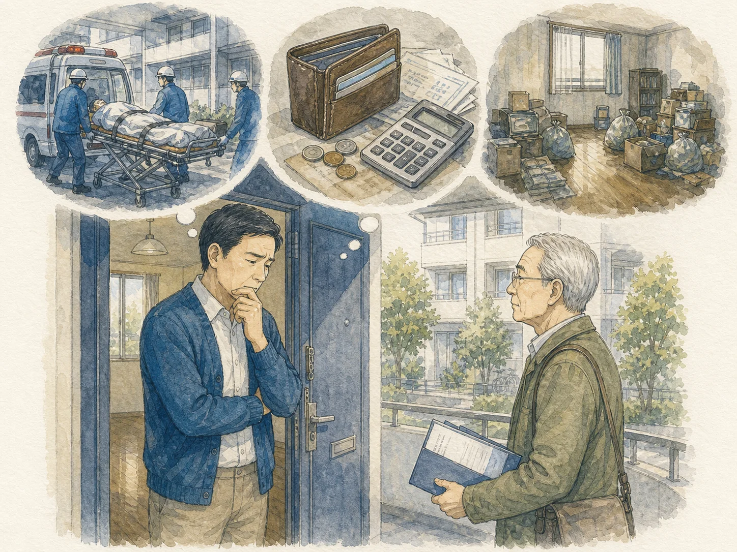 大家が高齢の単身者の入居を断る三つの理由と、2025年10月1日に施行された改正住宅セーフティネット法の対応。孤独死が心配だという理由には、居住サポート住宅の創設で応える。居住支援法人が大家と連携し、安否確認や見守り、福祉への橋渡しを行う住宅を自治体が認定する。家賃が滞ったら困るという理由には、支援法人が間に入る仕組みと、登録を前提とした家賃低廉化補助や改修費補助で応える。亡くなったあと荷物を誰が片づけるのかという理由には、居住支援法人による残置物処理業務の明確化とモデル契約条項の整備で応える。断る三つの理由に、制度が一対一で対応している。