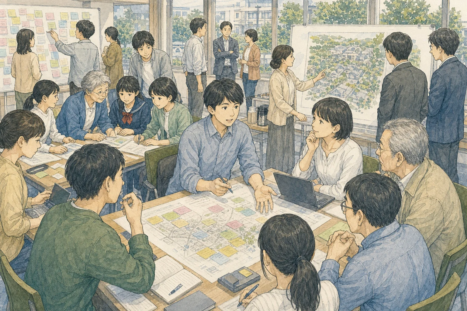 小さな池の大きな魚効果の説明図。1984年にハーバート・マーシュらが提唱した。人は自分は勉強ができるという感覚を、まわりの集団との比較でつくる。同じ学力でも、優秀な集団では自分はできないと感じやすく、そうでない集団で上位にいれば自分はできると感じやすい。この感覚がその後の学習意欲や挑戦に影響する。進学校で伸びる子もいるため、大事なのは学校の名前ではなく、その子に合った池を選ぶこと。