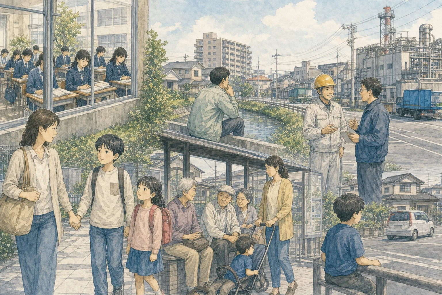 磐田南に行く「資格」と「理由」を区別した図。成績が届いたこと、内申点があることは入口の資格であって、通う理由ではない。資格を理由と取り違えると、順位表の中の位置だけを見て3年間を過ごすことになる。通う理由として問われるべきは、この学校で何を学び、その力を誰のために使うのかであり、公立進学校で学ぶことは地域の期待を預かることでもある。